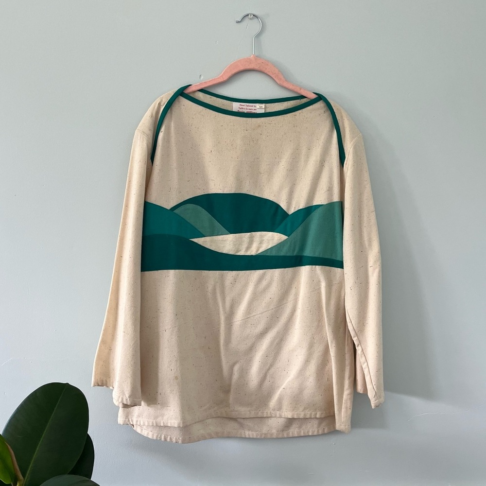 Hand Tailored 100% Raw Silk Top